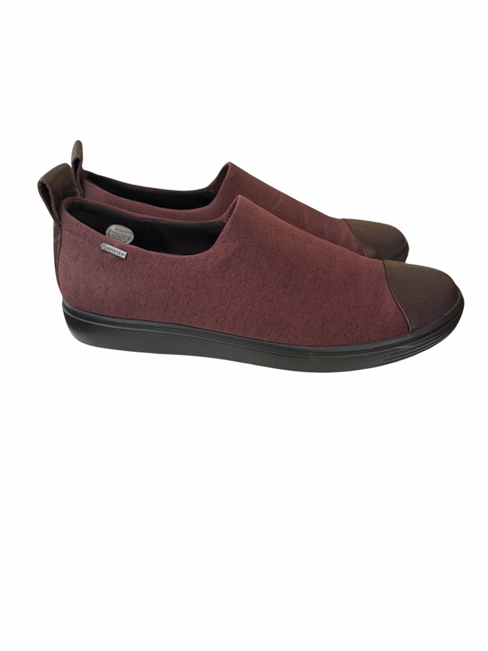 Ecco Soft 7 Wedge Gore-Tex Slip-On Sneakers Shoes Burgundy US 7 Women's